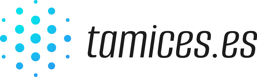 Logo Tamices Oscuro con degradado Azul